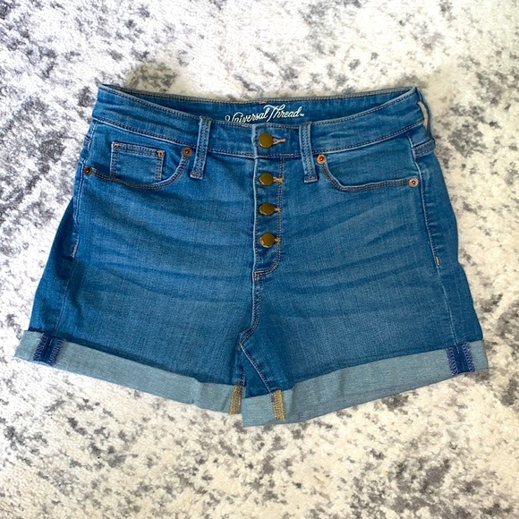 EUC Universal Thread High Rise Midi Short - Picture 1 of 4